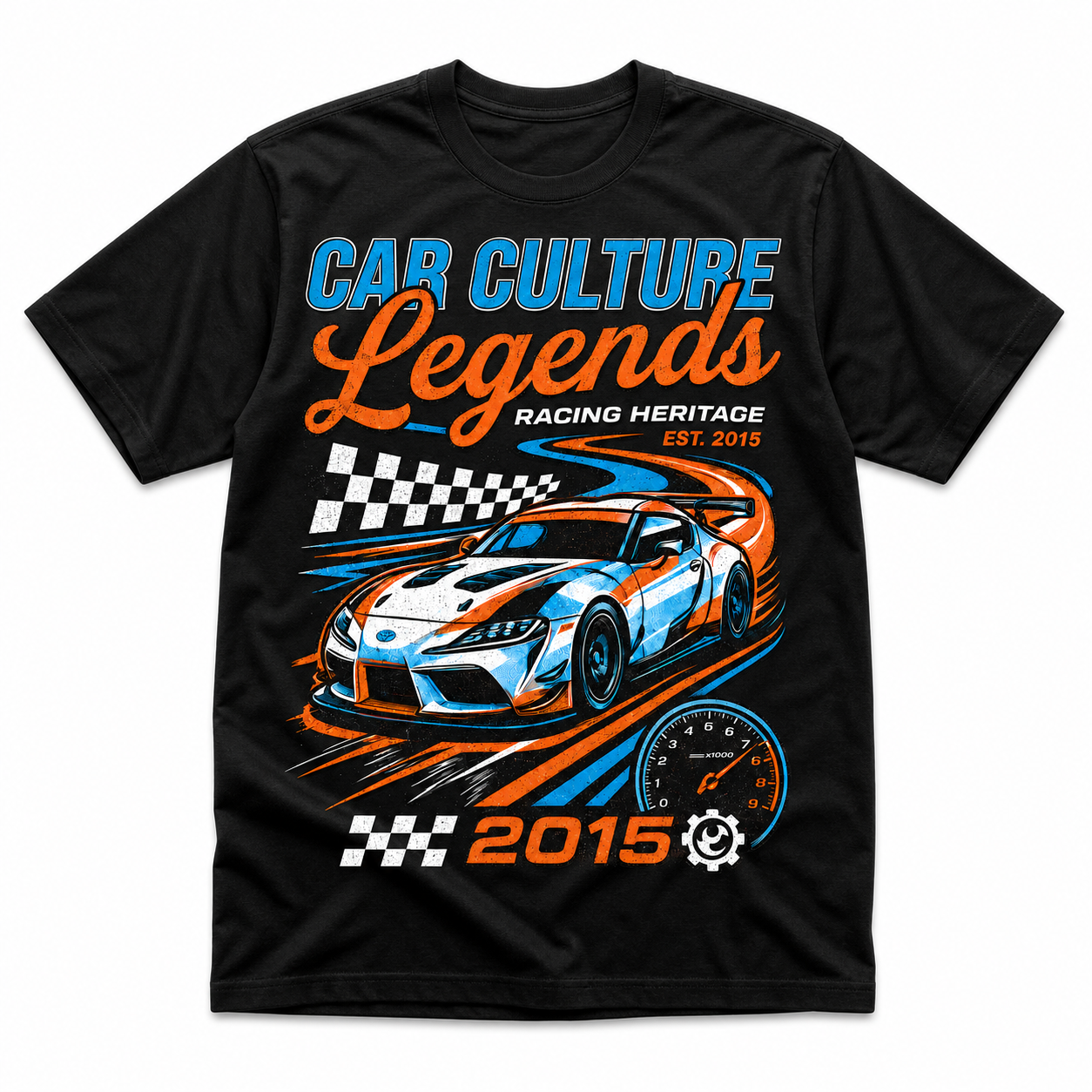 Car Culture Legends Supra Tee on white background